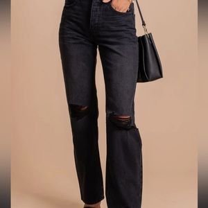 Kancan distressed dark jeans
